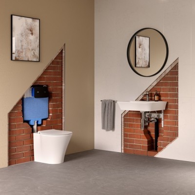 REZERVOR WC INCASTRAT PROSYS 80 MM, 3-6 L, ACTIONARE MECANICA